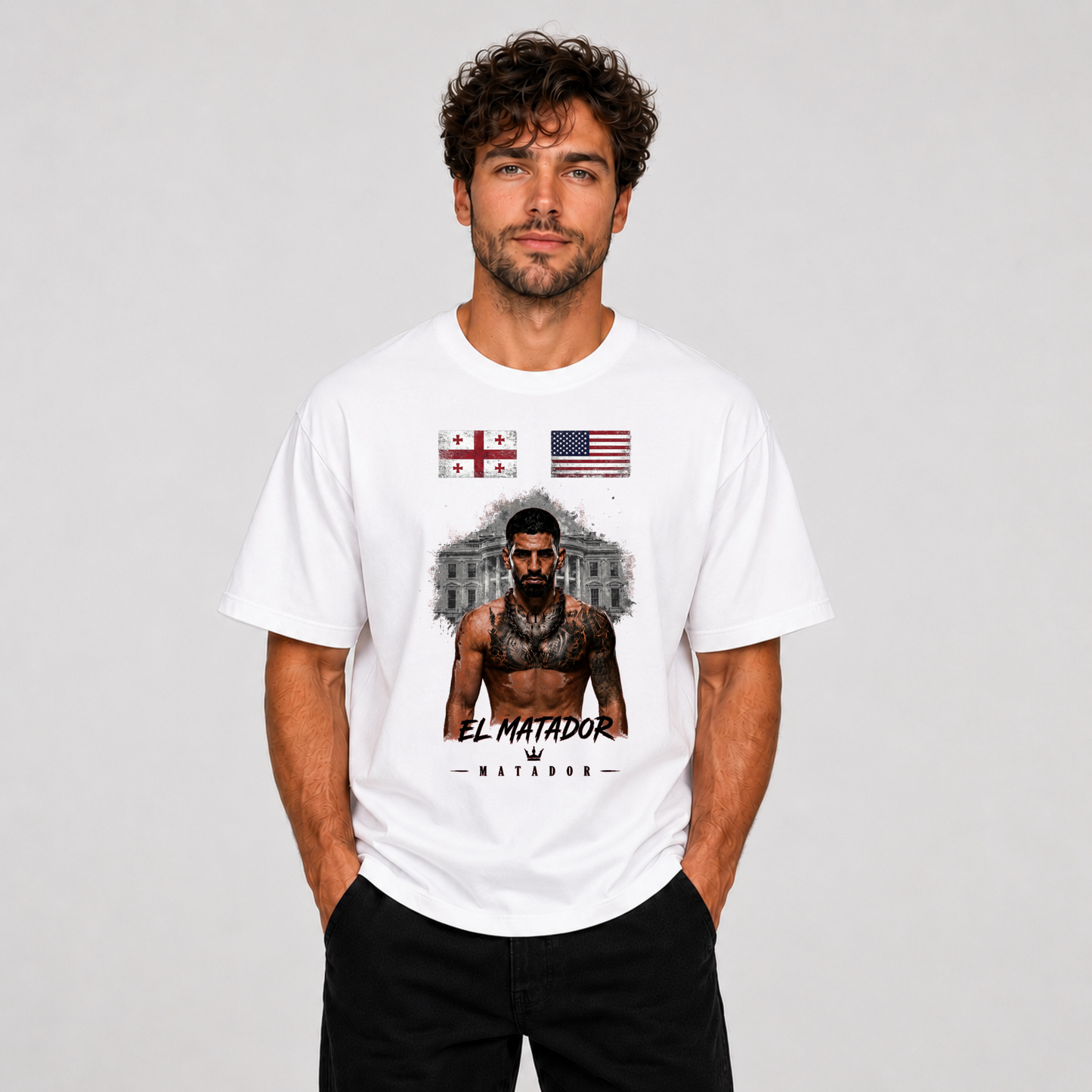 Ilia Topuria "June 14" T-Shirt – Premium Edition white