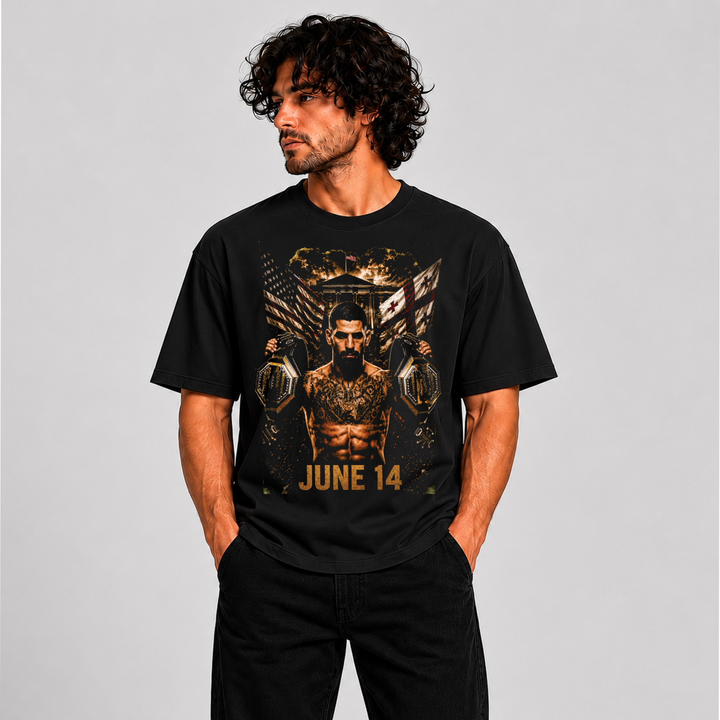 Ilia Topuria "June 14" T-Shirt – El Matador Edition