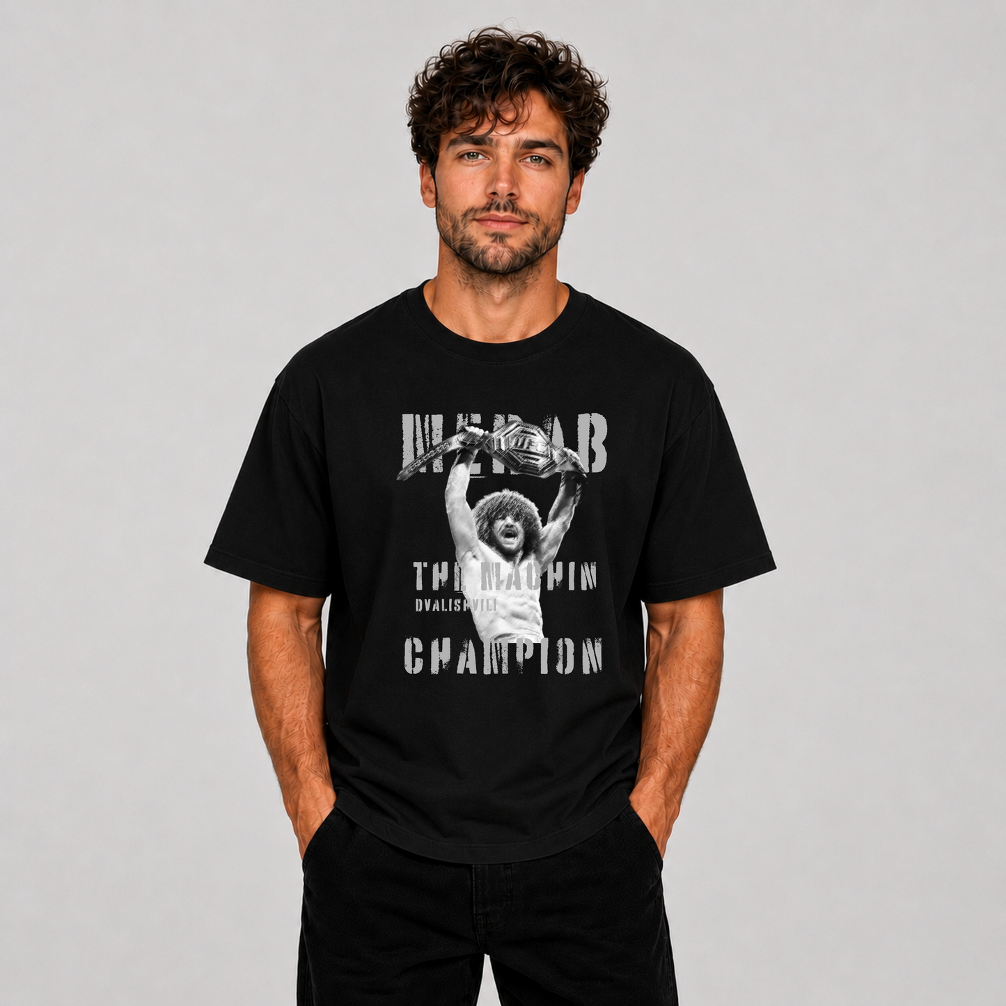 Merab Dvalishvili Champion Premium Graphic T-Shirt – UFC Inspired Tee
