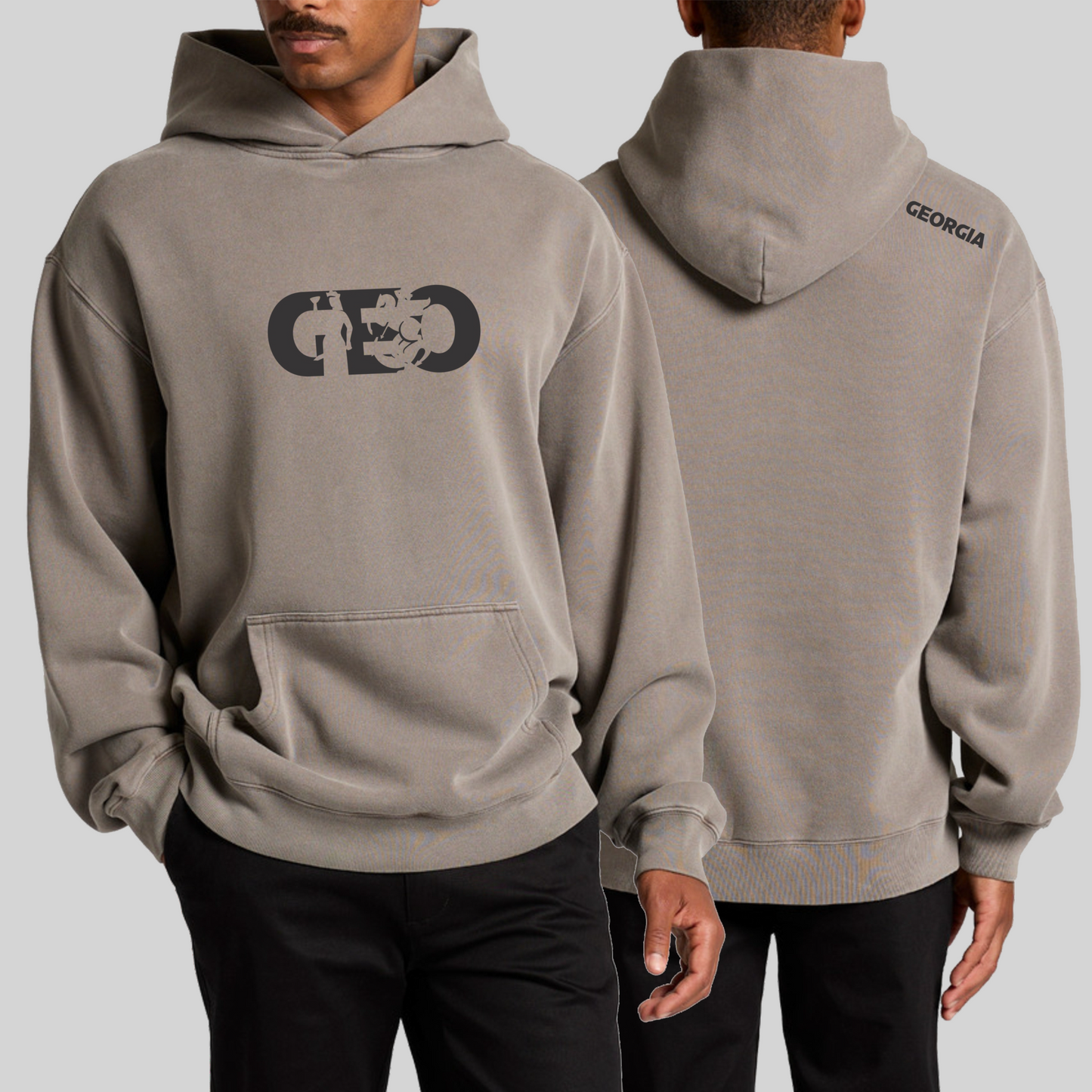 Faded Grey Hoodie