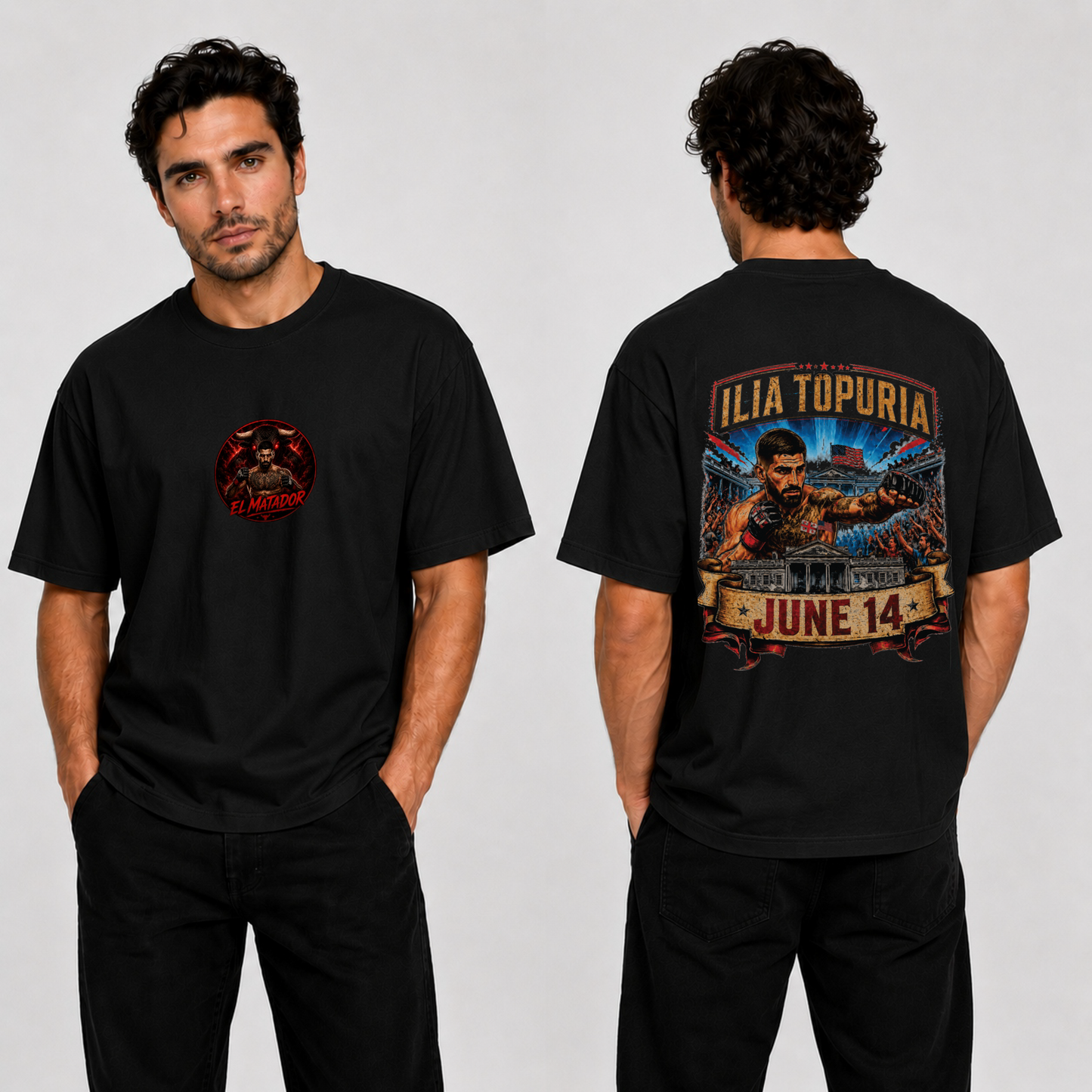 Ilia Topuria "June 14" T-Shirt block– Premium Edition