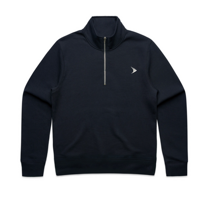 Half zip crew
