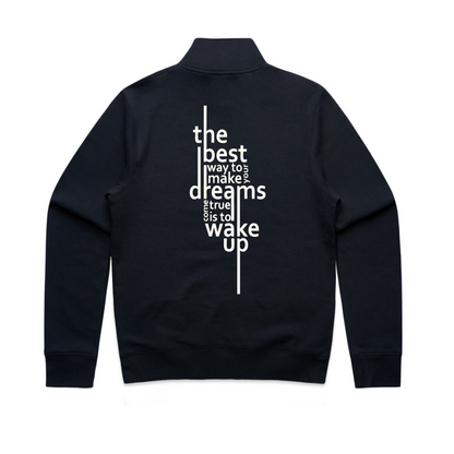 Half zip crew