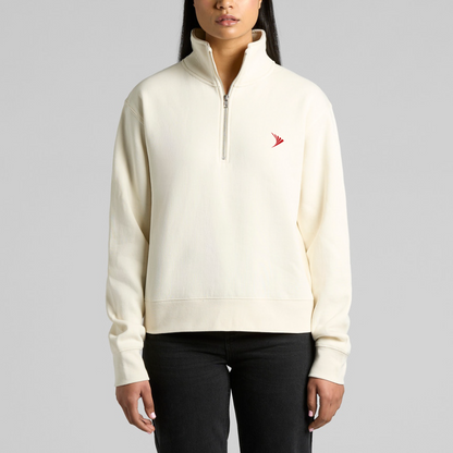 Half zip crew