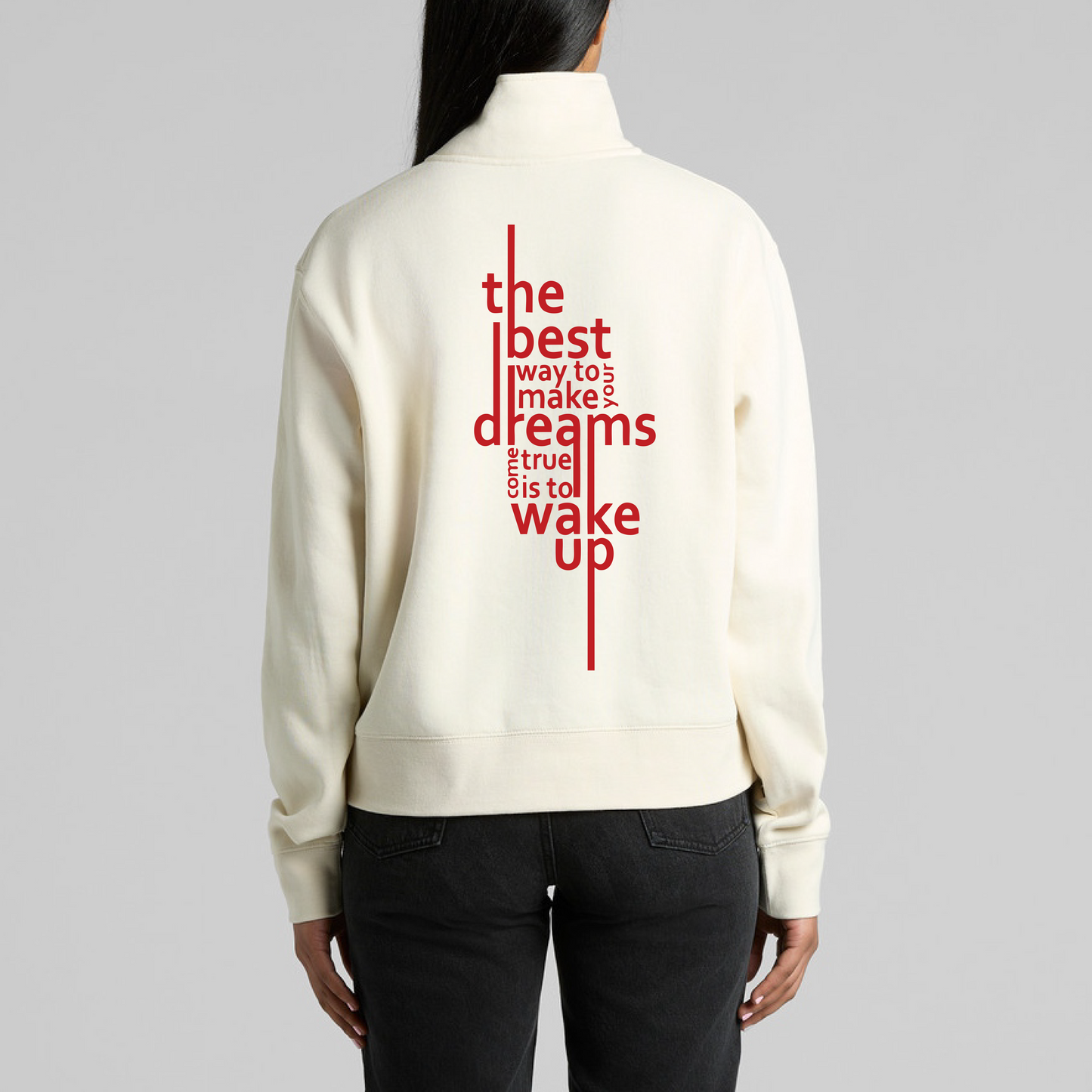 Half zip crew