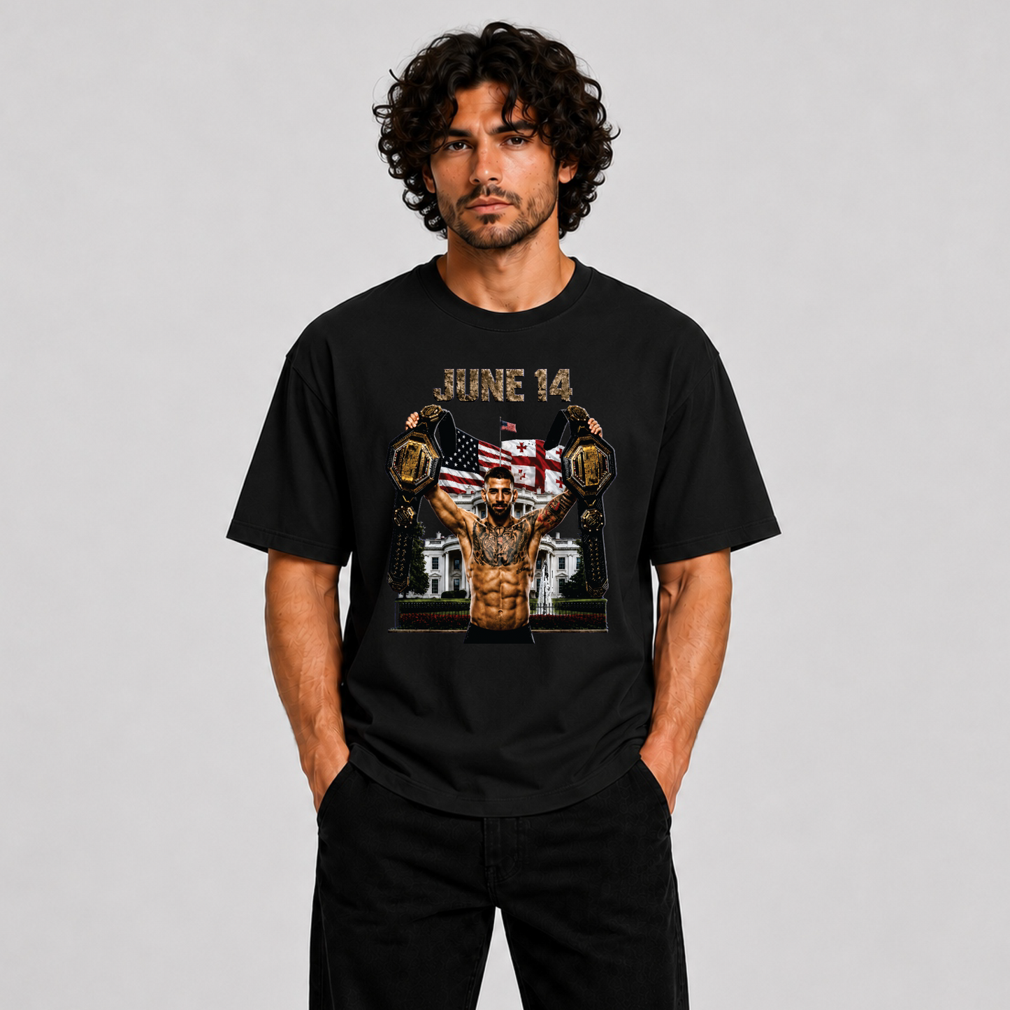 Ilia Topuria "El Matador" T-Shirt – White Edition