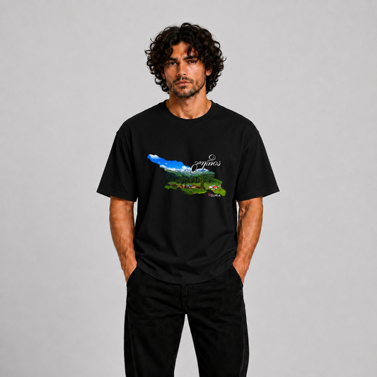 Guria Georgia Premium Graphic T-Shirt – Scenic Landscape Edition