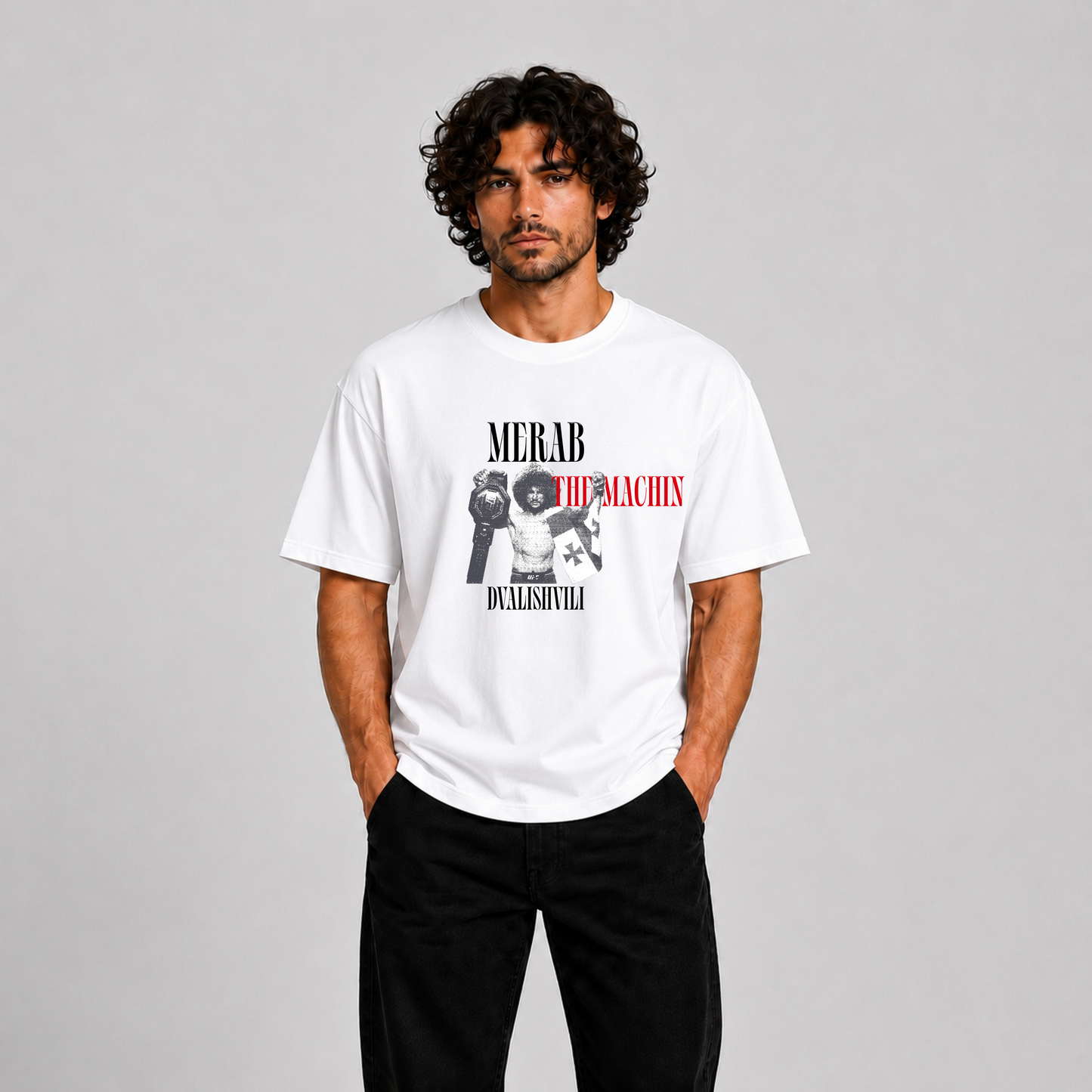 Merab Dvalishvili "The Machine" Premium Graphic T-Shirt | MMA Inspired Tee