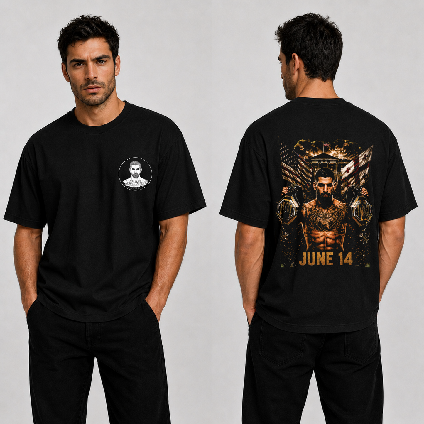 Ilia Topuria "June 14"  T-Shirt Block – El Matador Edition