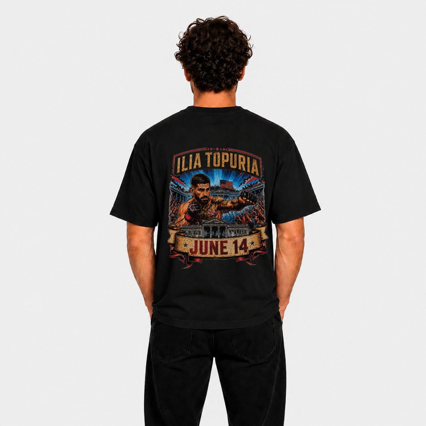 Ilia Topuria "June 14" Premium T-Shirt Block – Championship Edition