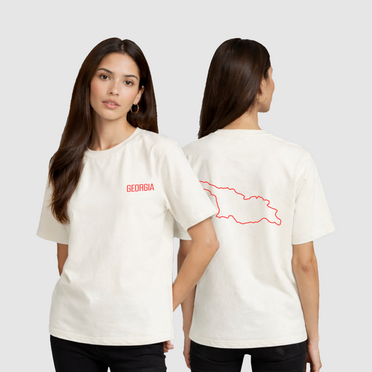 Georgia Outline Graphic T-Shirt Classic – Premium Unisex Minimalist Heritage Tee