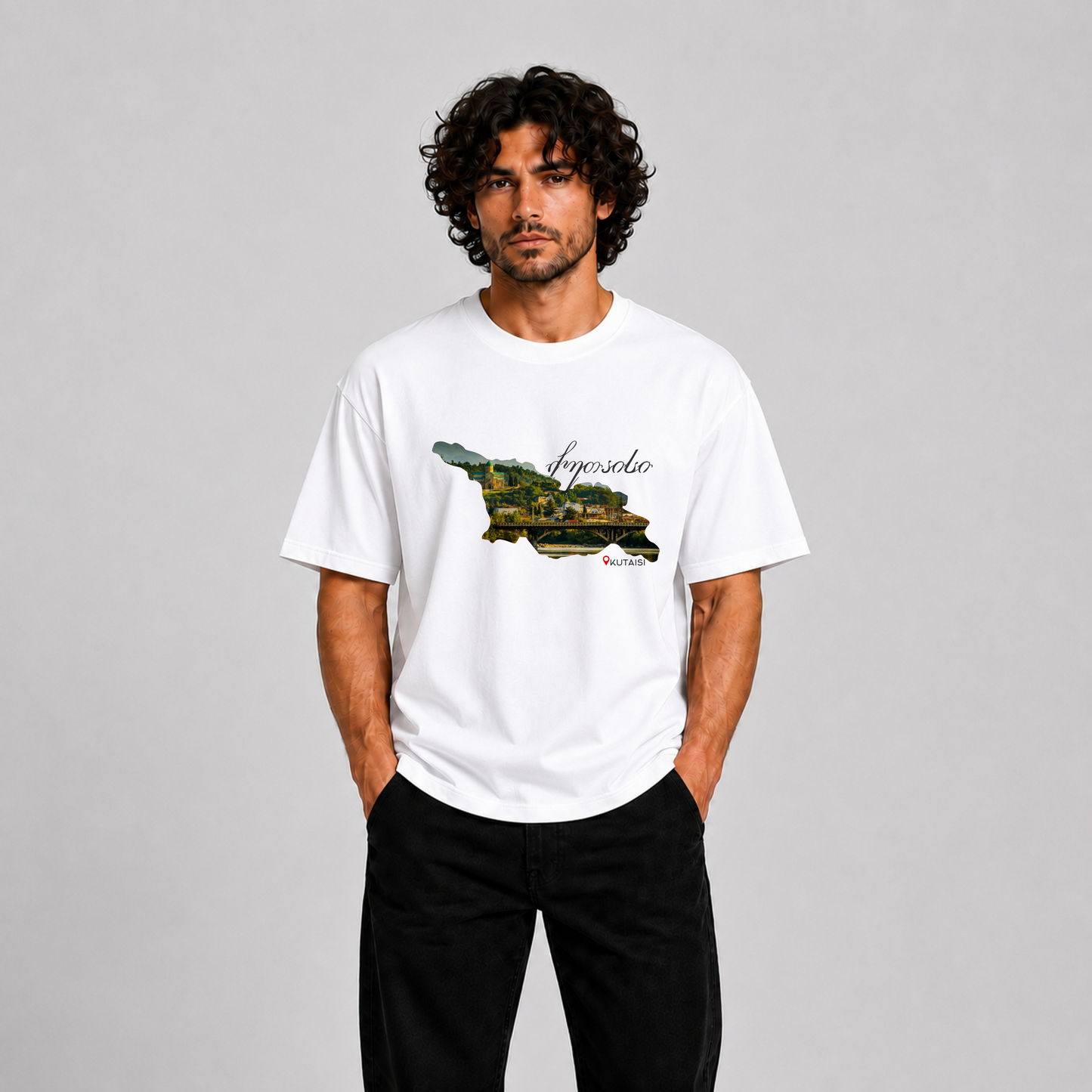 Kutaisi Georgia Premium Graphic T-Shirt – Cityscape Collection