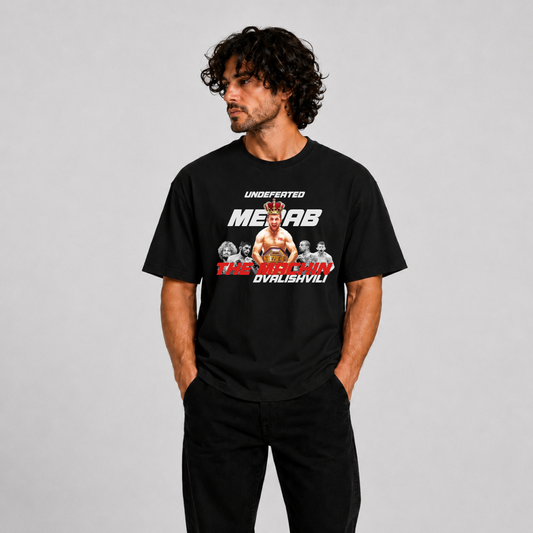 Merab Dvalishvili "The Machine" Premium Graphic T-Shirt – Undefeated Champion Edition