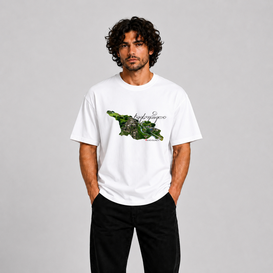 Khevsureti Georgia Premium Graphic T-Shirt – Mountain Heritage Edition