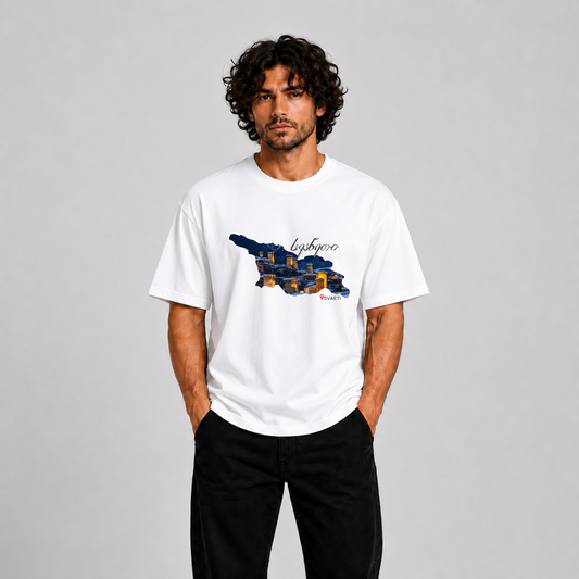 Svaneti Georgia Premium Graphic T-Shirt – Mountain Heritage Edition