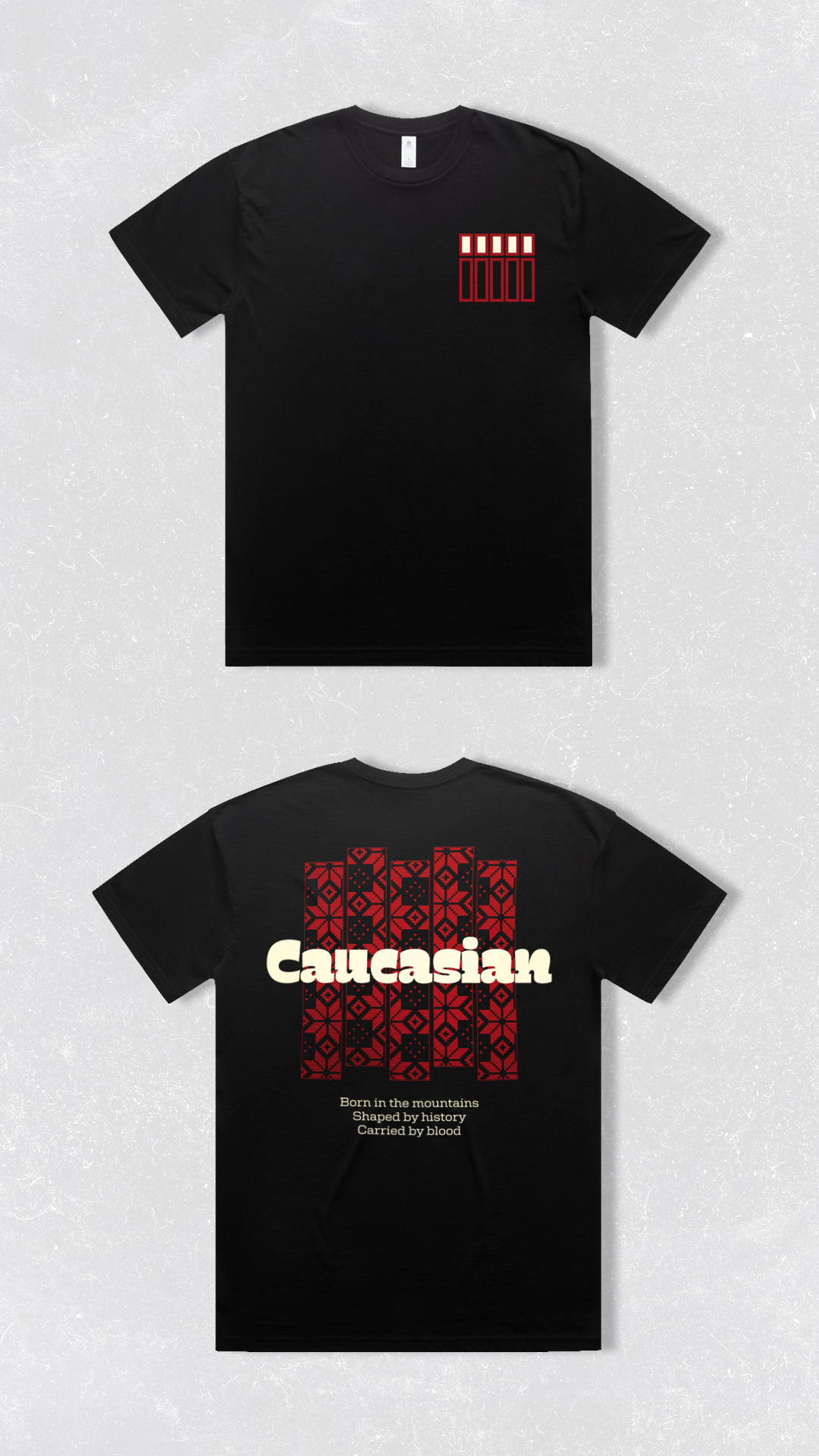 Caucasian Heritage T-Shirt Classic – Mountain Spirit Streetwear Tee