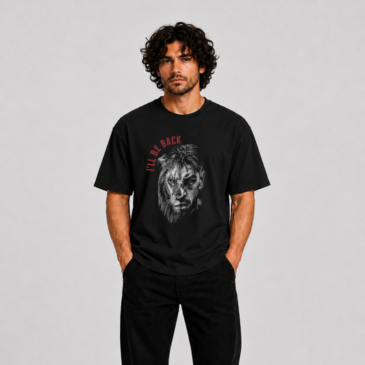 Ilia Topuria Lion Warrior T-Shirt block – Half Lion Half Champion Graphic Tee | Premium Unisex Cotton Shirt