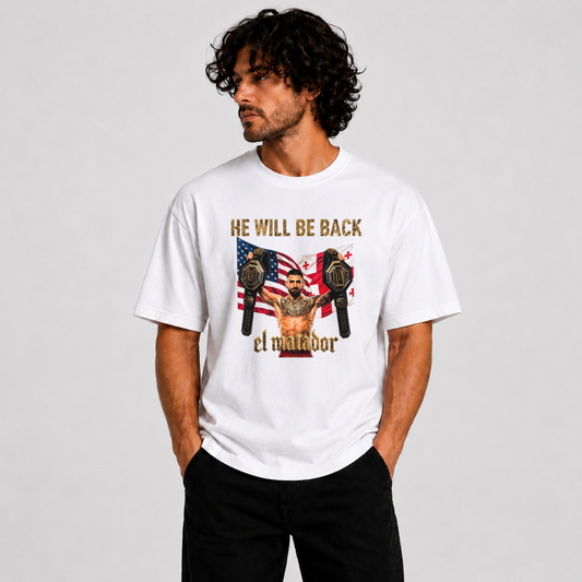 Ilia Topuria "El Matador" T-Shirt block – White Edition