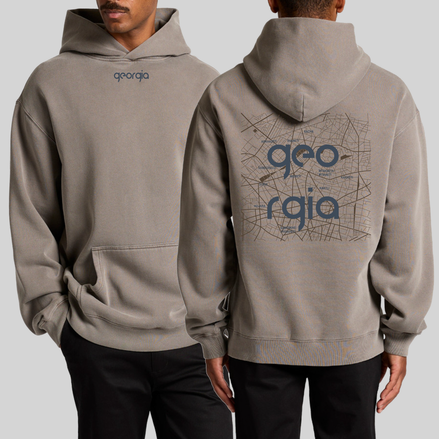 Faded Grey Hoodie