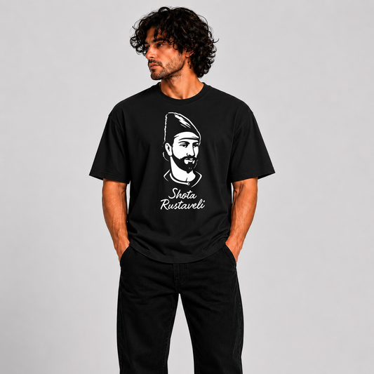 Shota Rustaveli Graphic T-Shirt Block – Premium Unisex Georgian Heritage Tee