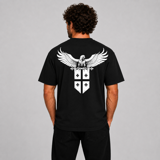 Georgian Eagle Crest T-Shirt Block – Premium Unisex Heritage Graphic Tee