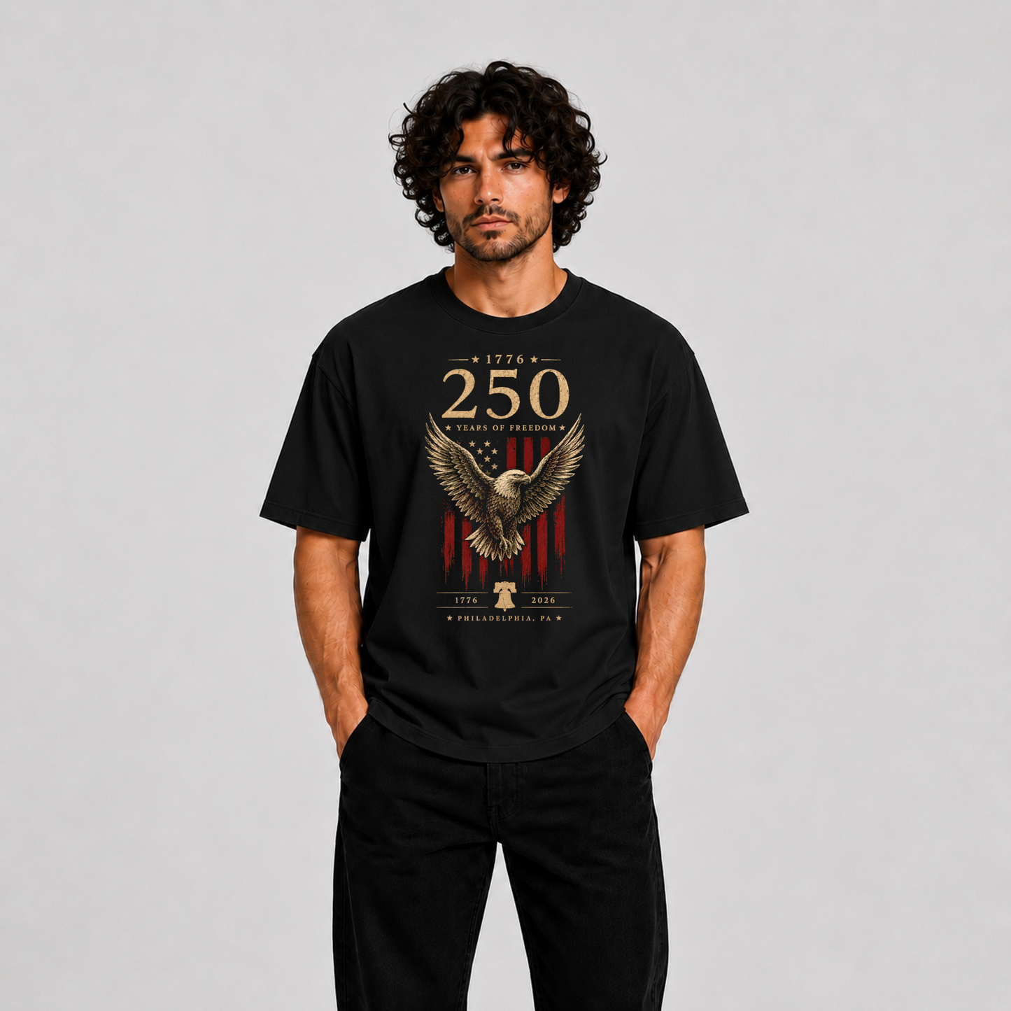 America 250 Eagle T-Shirt – 1776–2026 Patriotic Bald Eagle Graphic Tee | Premium Unisex Shirt