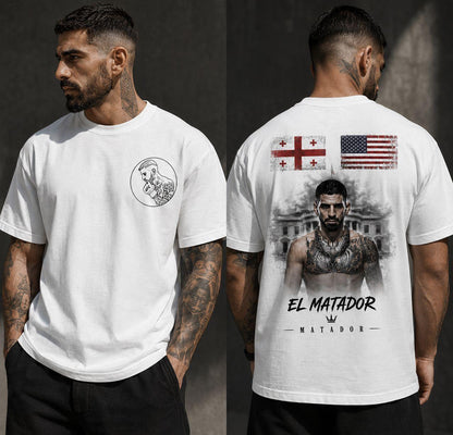 Ilia Topuria "El Matador" T-Shirt block – White Edition