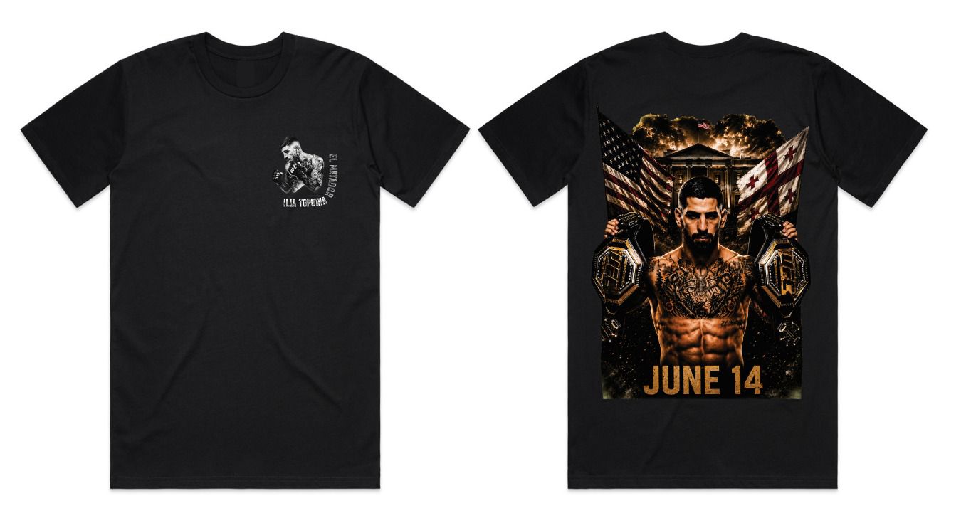 Ilia Topuria "June 14" Oversized T-Shirt – El Matador Edition