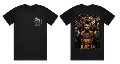 Ilia Topuria "June 14" Oversized T-Shirt – El Matador Edition