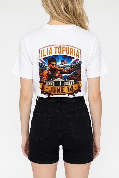 Girl T shirt Topuria MMA White House